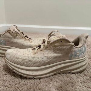 Women’s Hoka Sneakers - Clifton 9, Shifting Sand - Size 9